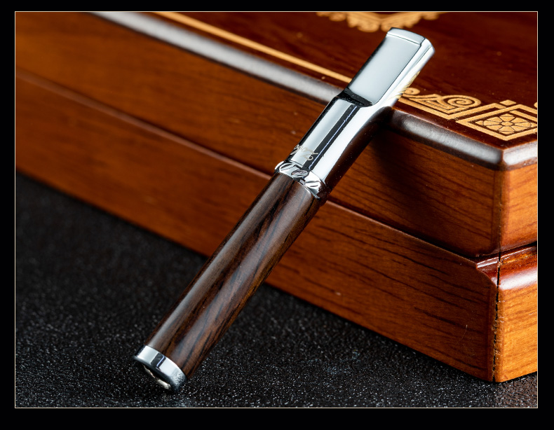 zobo正牌檀木细烟烟嘴过滤器细支实木男士具可清洗循环型烟嘴 红檀木