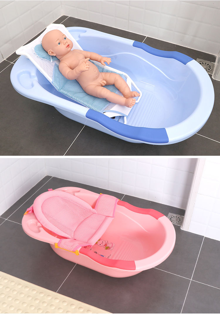 加大淋浴盆宝宝洗澡盆小孩澡盆儿童泡澡盆可爱可坐躺新生幼儿浴盆