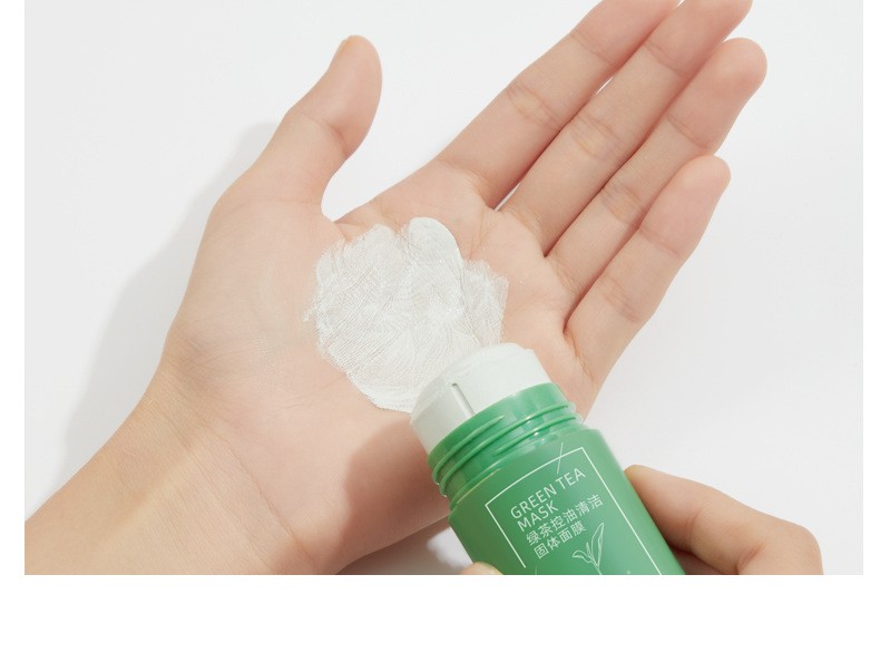 佰束绿茶控油固体清洁面膜睡眠面膜冻膜胶原蛋白补水保湿深层泥膜2盒