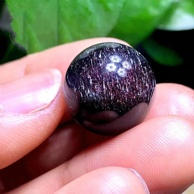 菩香阁高品天然黑加仑烟花超七水晶单珠圆珠锁骨链diy多宝配珠男女