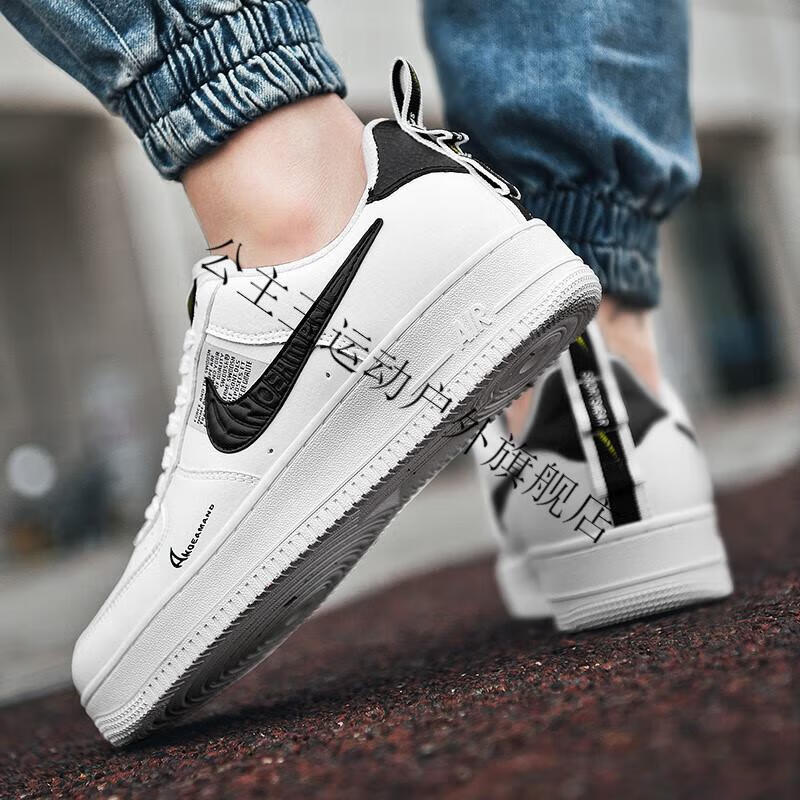 秋冬新款男鞋aj air air air低帮空军一号板鞋变色龙百 白雏菊 gd 36