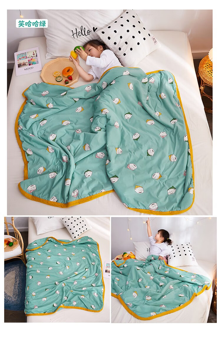 柠小白被子a类儿童夏凉被可水洗天丝超柔宝宝幼儿园午睡纯棉薄被婴儿