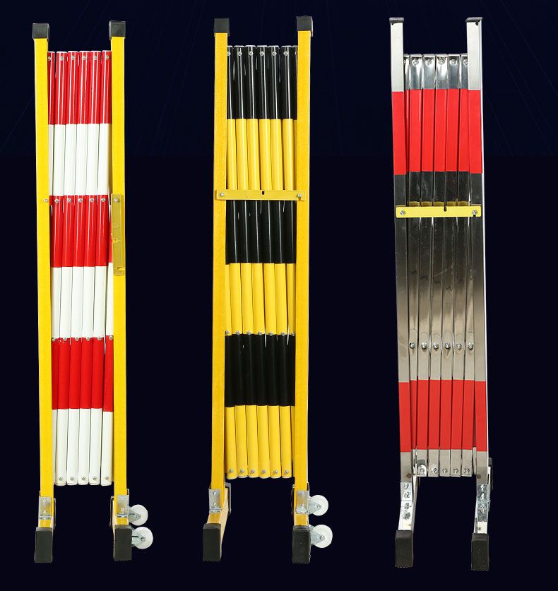 卫亮玻璃钢绝缘伸缩围栏道路施工电力安全临时围挡户外移动防护隔离栏