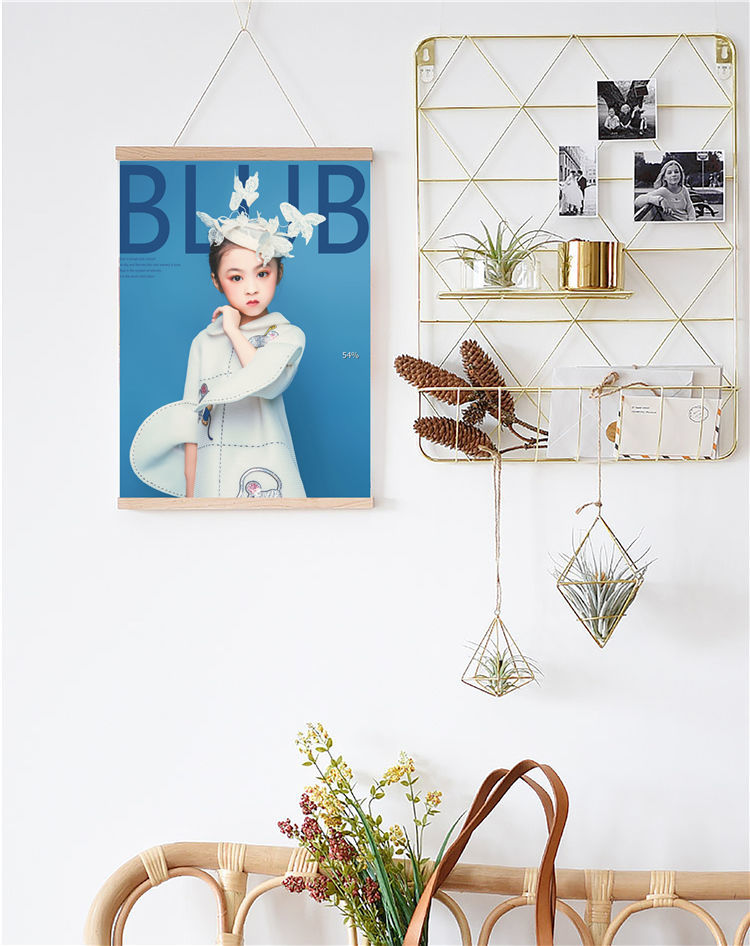 照海报照片个性宝宝油画布卷轴腾雅卓微喷油画布实木挂轴18寸3040厘米