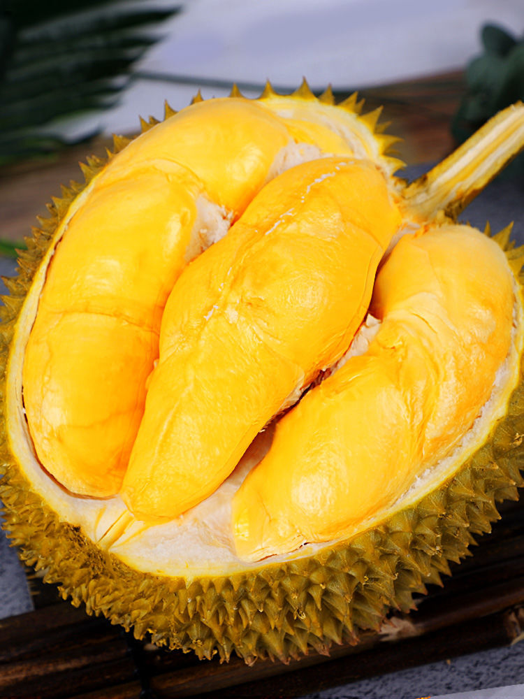 泰国金枕头榴莲一整个新鲜应季水果猫山王榴莲 4-5斤1个装【实惠4房】