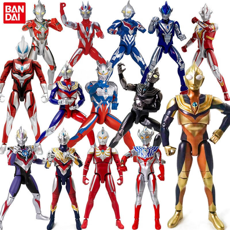 万代(bandai)奥特曼发声全身22处多关节超可动迪迦捷德艾克斯人偶模型