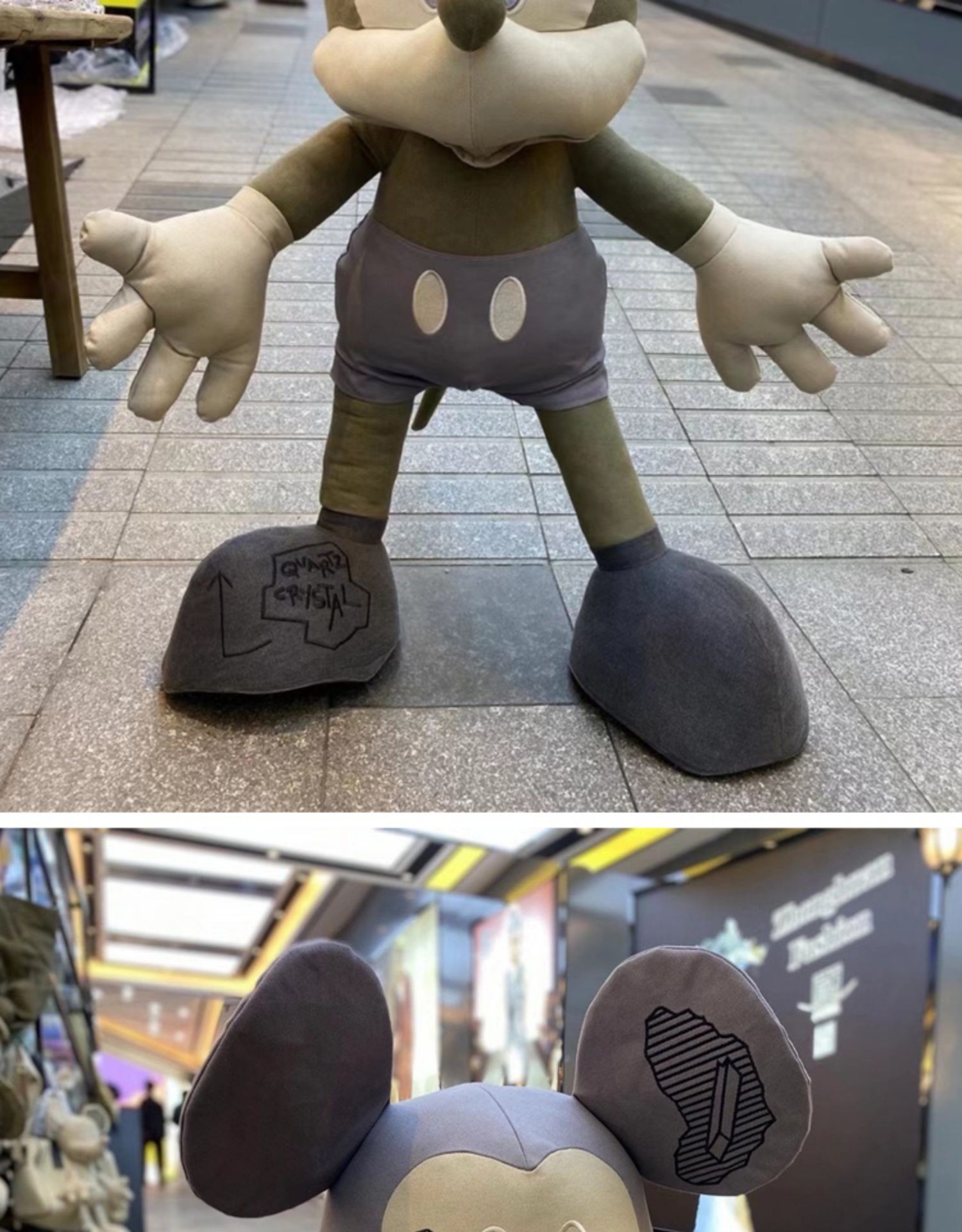 圣诞节danielarsham三方联名米奇公仔限定布艺摆件米老鼠玩偶潮流礼物