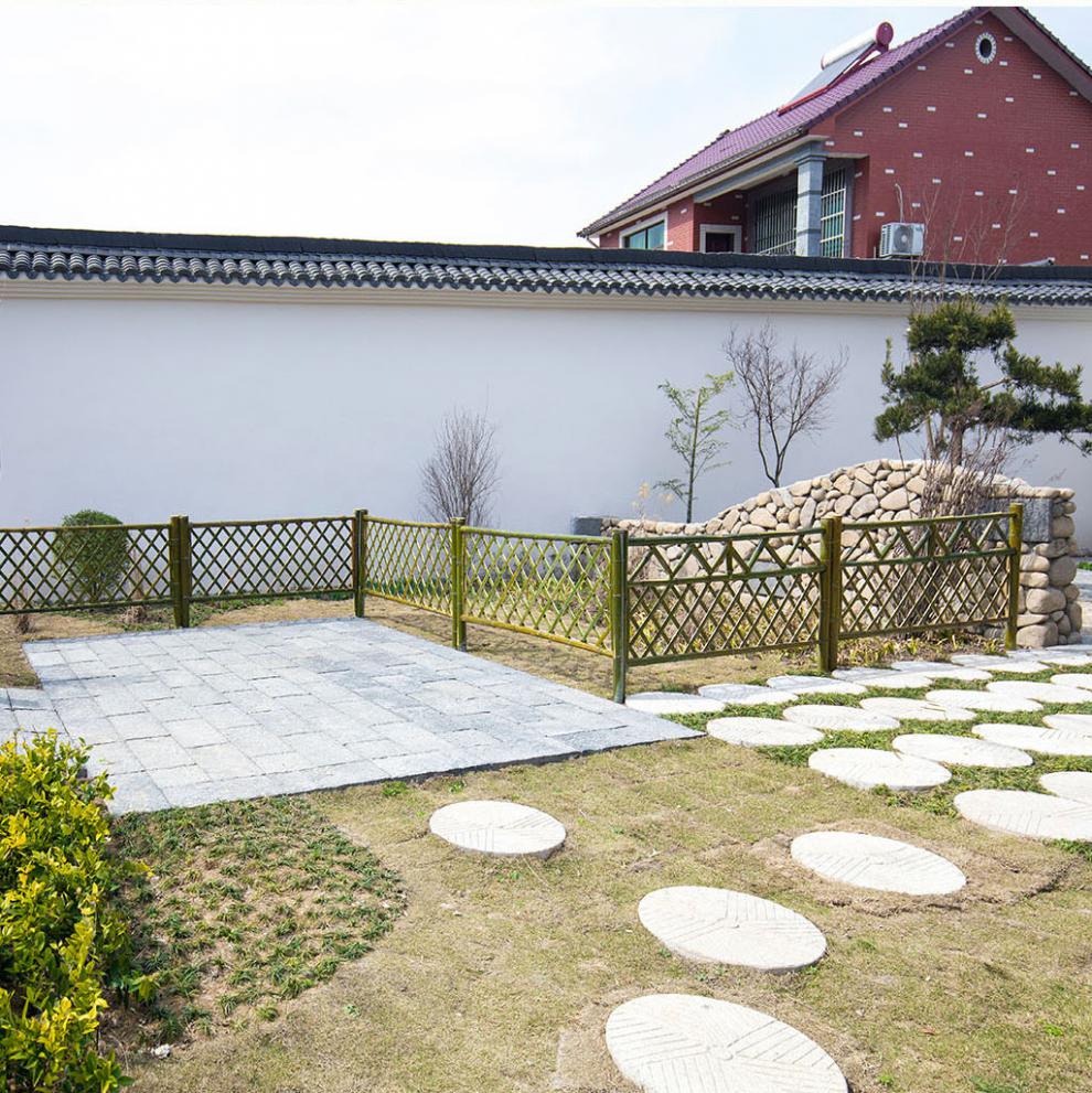 栅栏门庭院竹篱笆栅栏围墙护栏户外室外庭院菜园花园草坪围栏家用竹子