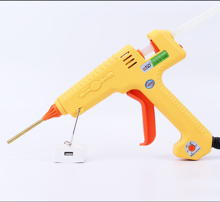 热熔胶枪大功率500w数显调温恒温加嘴扁嘴300w400400w开关胶枪单支