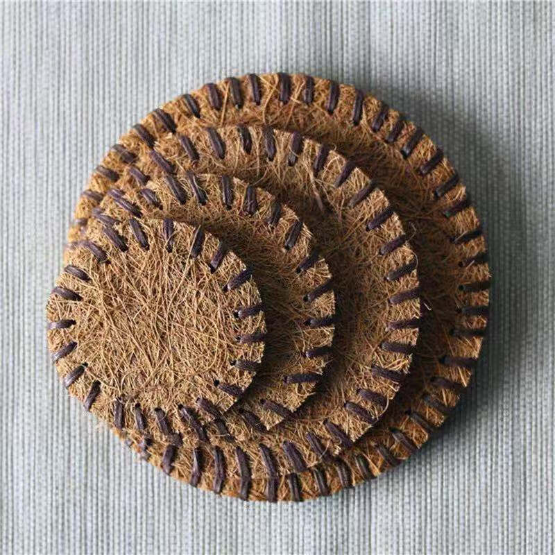 茶具茶壶垫棕毛编织鬃丝杯垫隔热垫茶壶子托 16厘米(椰丝垫)1个【图片