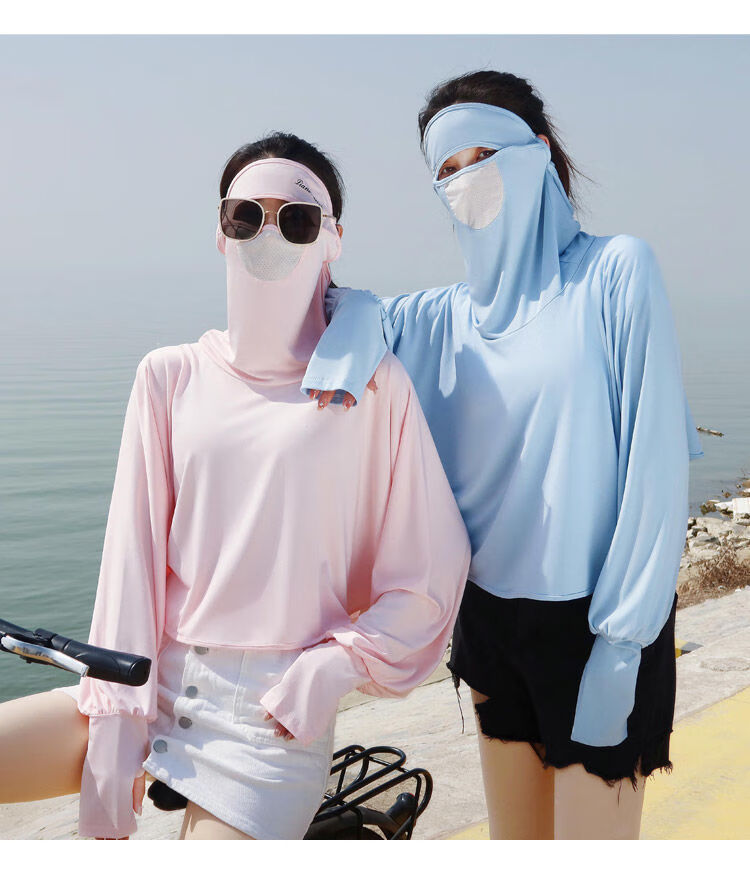 森马集团旗下棉致防晒衣女夏季22新款电动摩托车短款全身防晒服防衫可