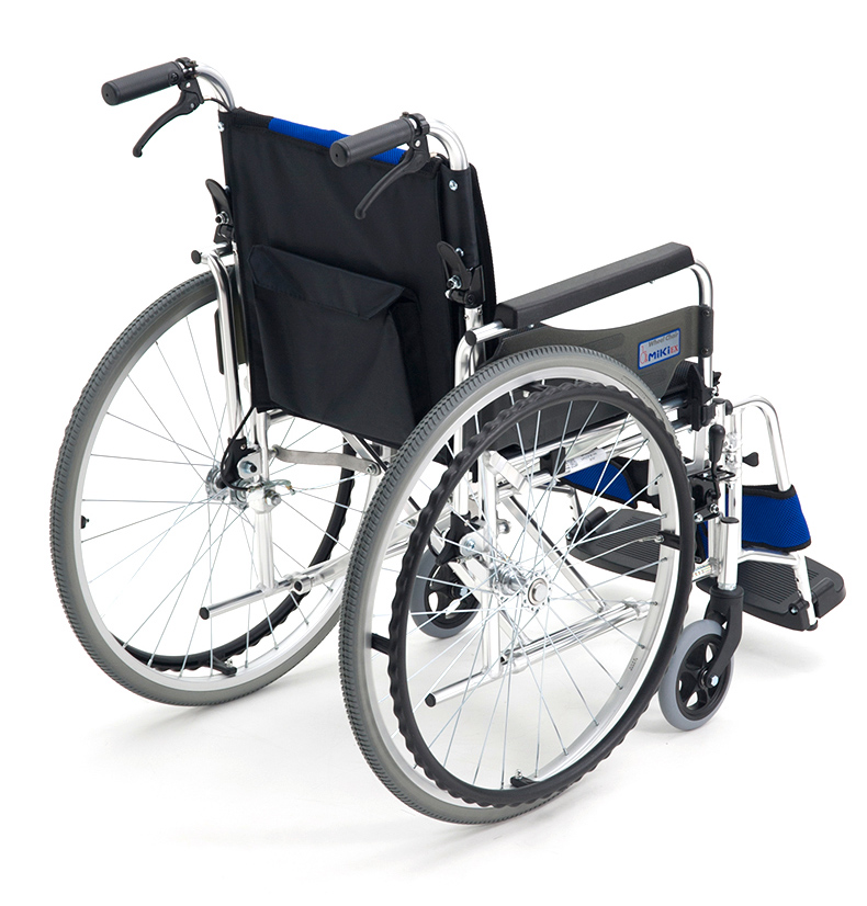 日本miki三贵轮椅mptwsw-47jl铝合金轻便折叠 老人残疾人轮椅手推车