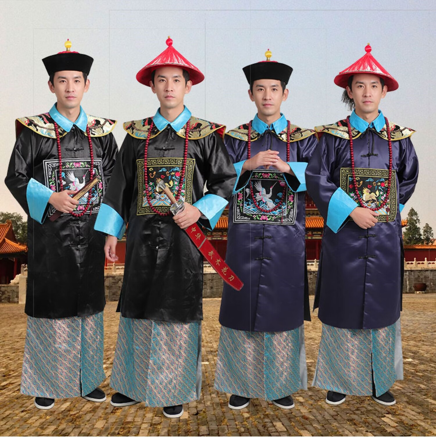 古代清朝官服宫廷古装皇后皇帝龙袍男大臣太监侍卫兵服演出服饰女