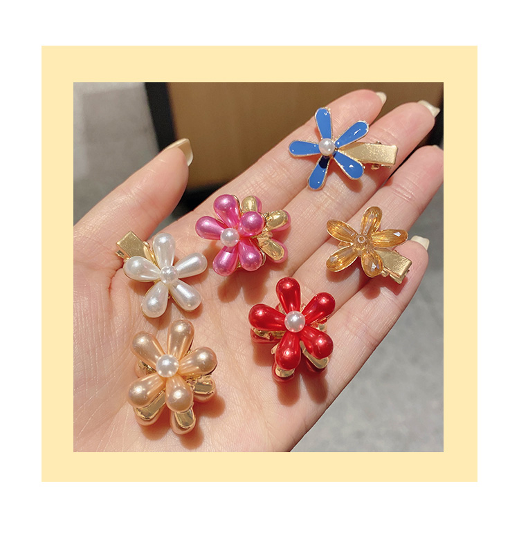 后脑勺抓夹2021年新款发夹网红发卡夹子头饰女 28#小花抓夹一对2个装