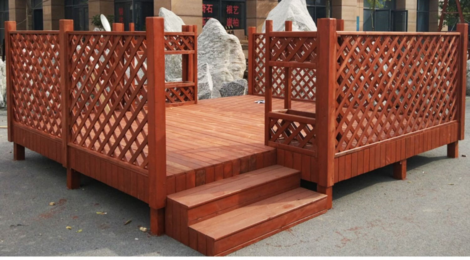 防腐木栅栏围栏篱笆户外别墅庭院室外木头围墙护栏院子木质花园门