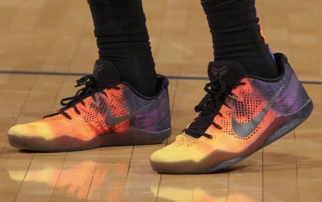 科比11代篮球鞋nba全明星气垫战靴耐磨防滑减震轻便低帮运动鞋 黑白