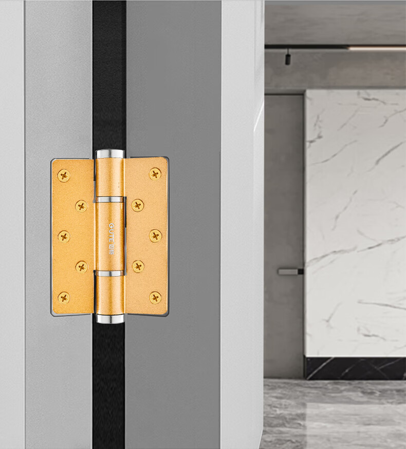 定制固特隐形门合页带闭门器缓冲隐形液压弹簧合页自动关门定位铰链