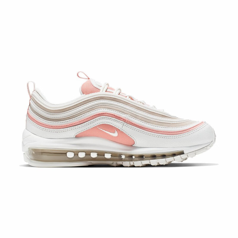 【潮现货促销】耐克(nike)女鞋air max 97气垫子弹头粉白休闲轻便缓震