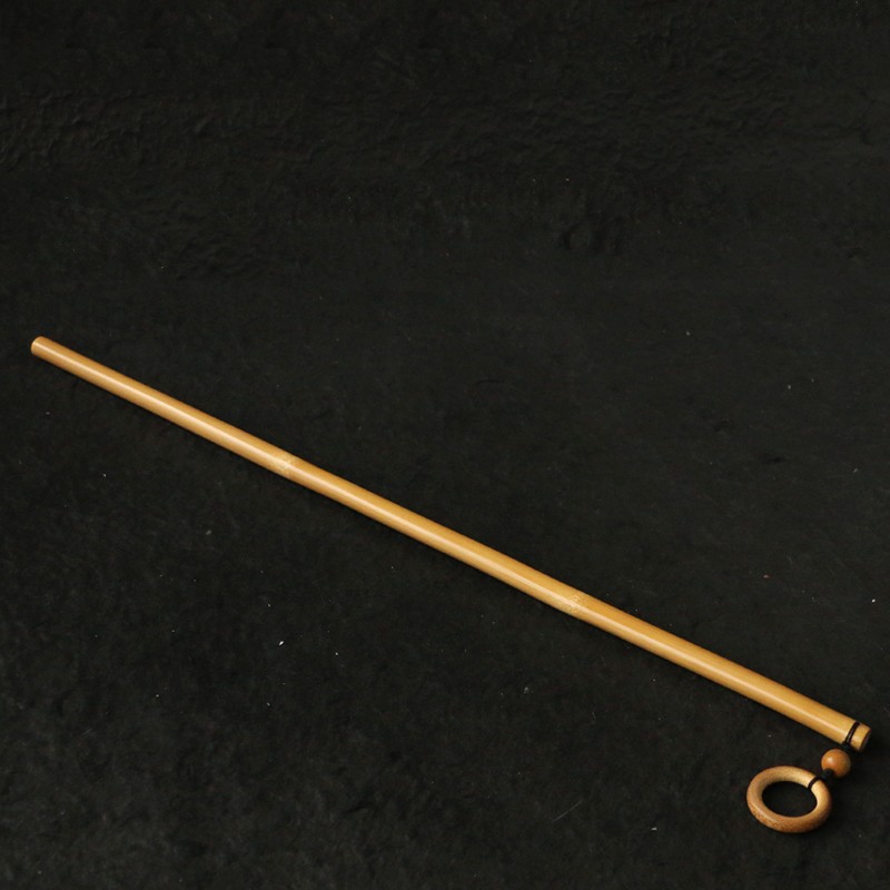 精品纯手工精磨天然十几年实心老玉竹教鞭竹雕竹节棍