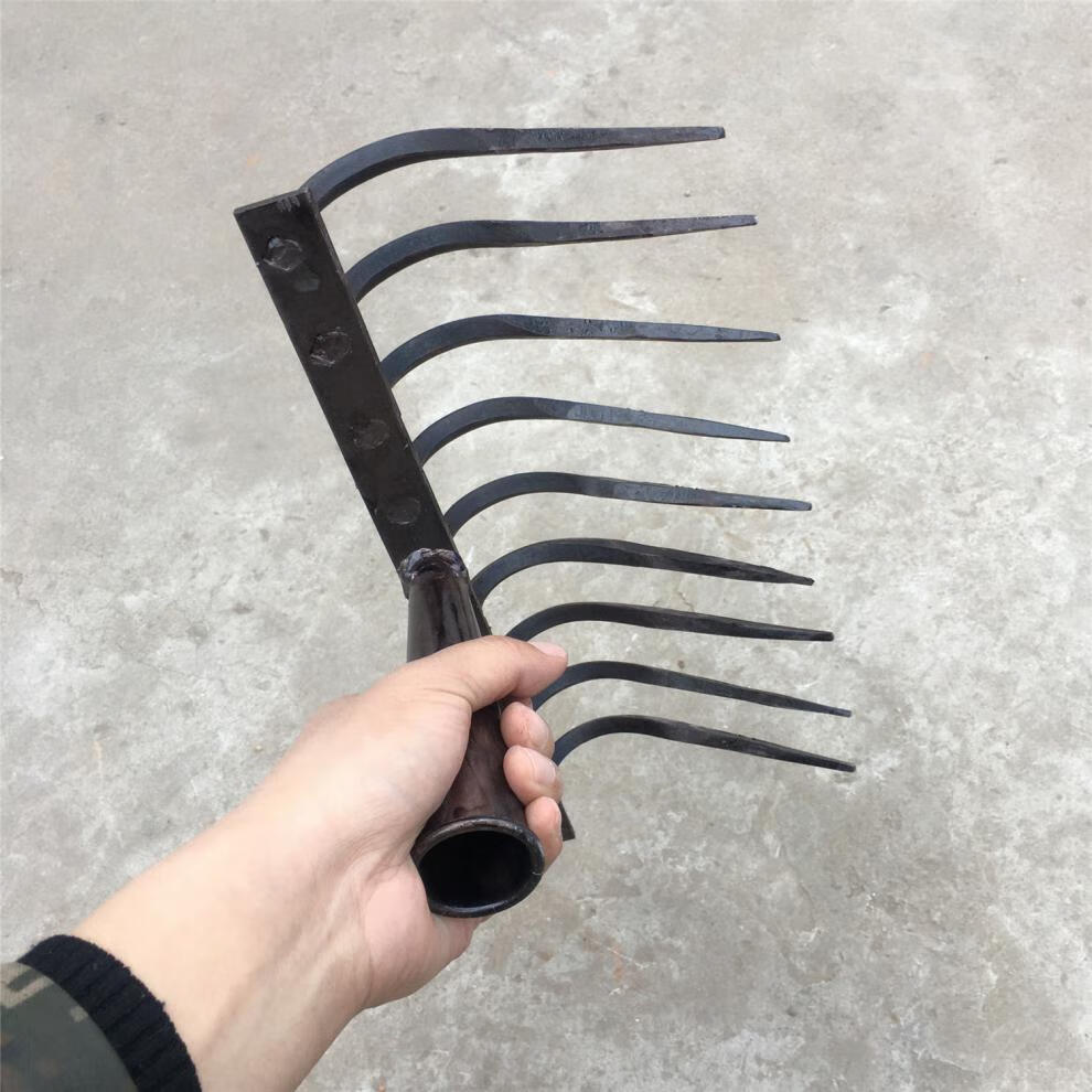 钉耙农用搂草耙子家用整平土地钉耙工地矿山耙园艺种菜开荒松土落叶耙