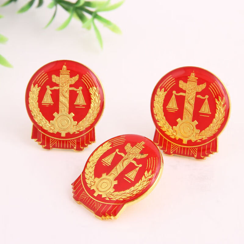 臻时力新款式法院工作服灰色夏装春秋制服冬装胸针胸牌别针法徽胸章