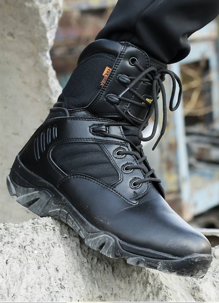 21式作训靴 户外作战训靴男秋冬高帮三角洲沙漠战术鞋减震美式陆战