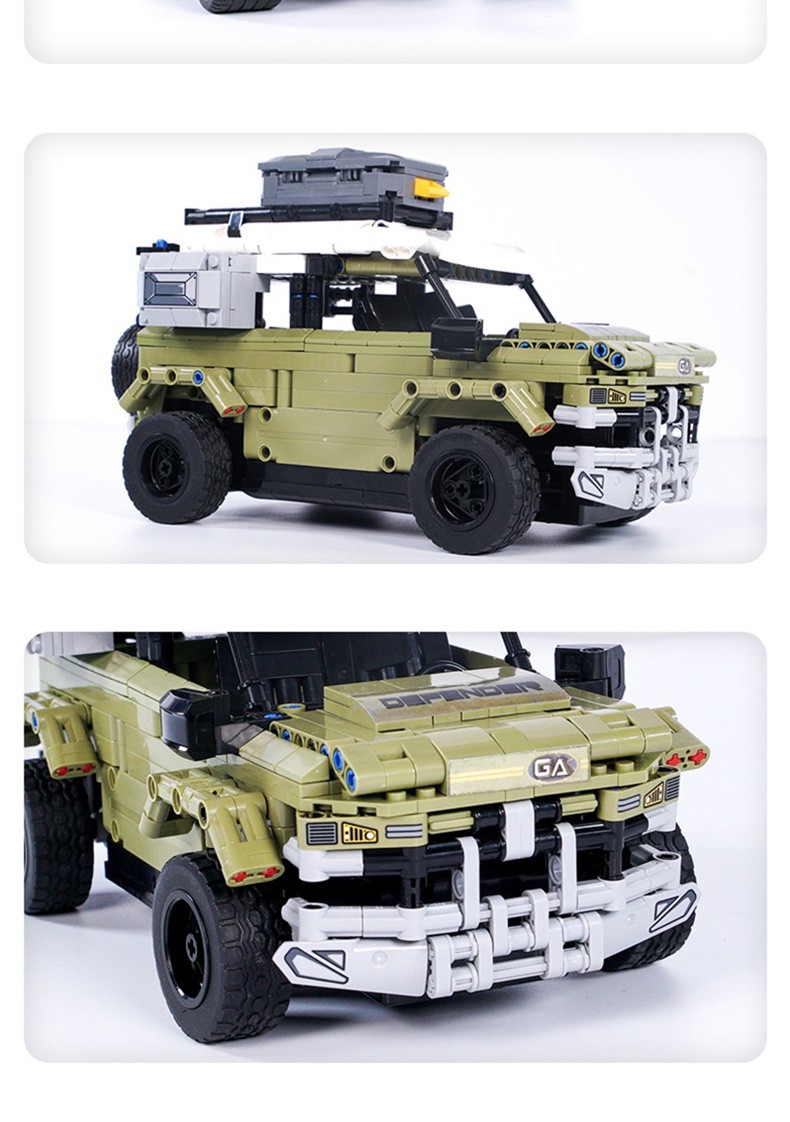 汽车大奔越野大轮车赛车跑车模型玩具 21002/遥控猛击跑车990片【图片