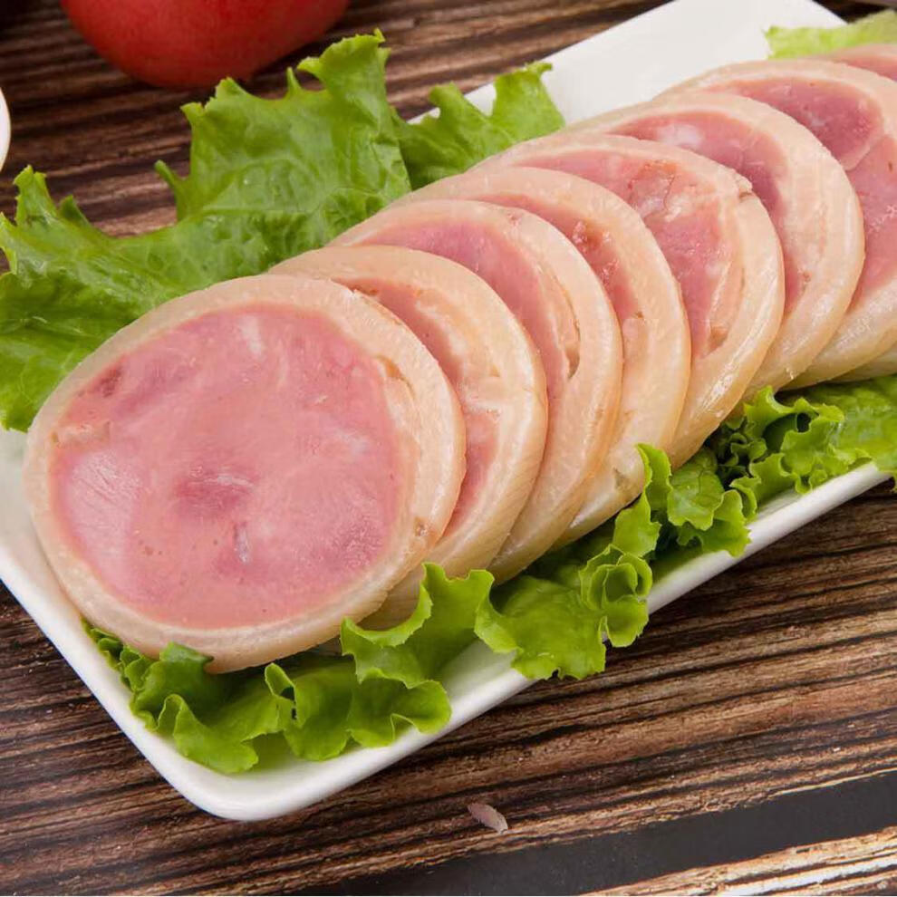 纯肉卤香肘花火腿肠熟食下酒菜香肠烤肠即食真空包装 精品肘花250g