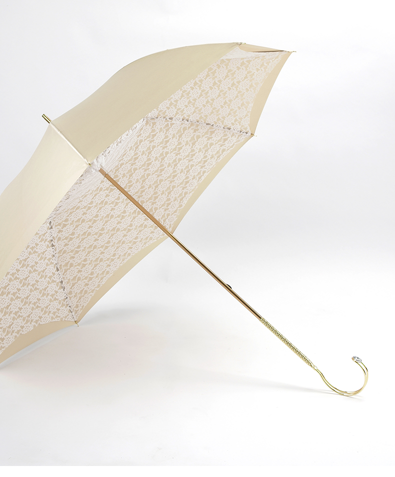 萨曼莎 白色蕾丝长柄雨伞双层太阳伞欧式宫廷公主风ita小洋伞 更多