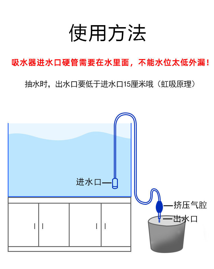 手动吸水器使用方法图片