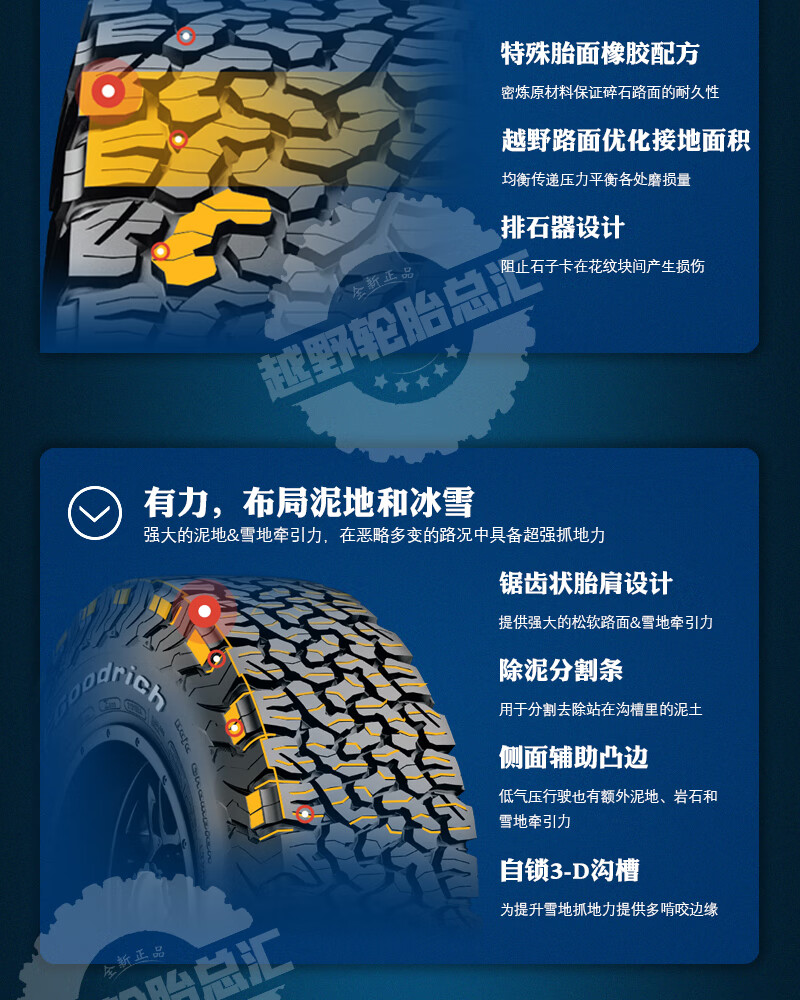 百路驰ko2越野轮胎245 265 275 285 305/60/65/70r16r17r18r20 275/65