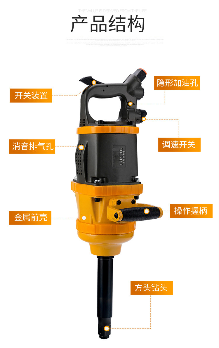 大风炮重型风炮气动工具汽修大扭力大货车气动扳手车载风暴佐原崎1108