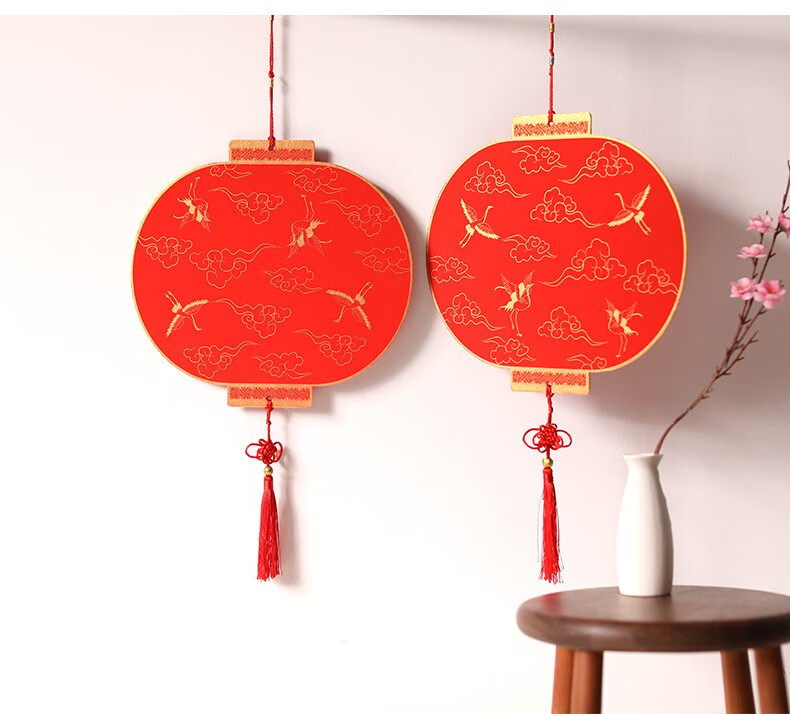 福字红卡纸 长书 万年红宣纸斗方挂件新年福卡福字纸空白灯笼宫灯龙灯