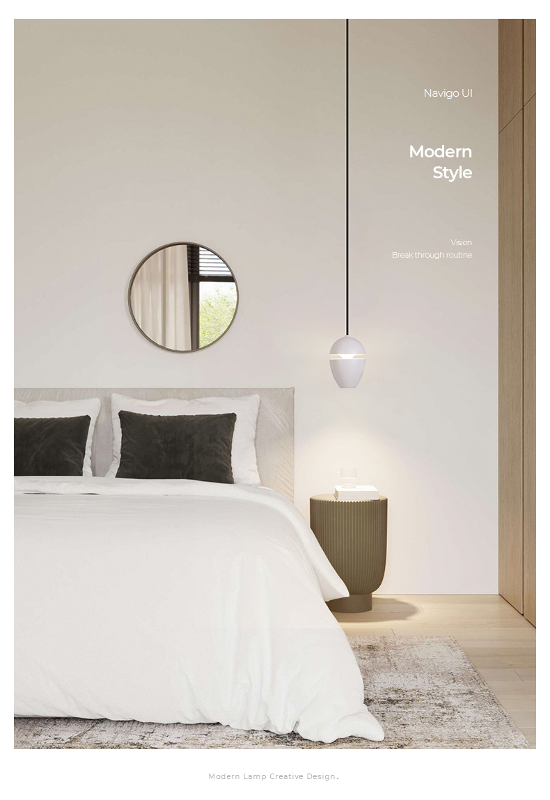 普洛缇puluoti普洛缇卧室床头餐厅吊灯led现代简约吊线灯极简水滴圆球