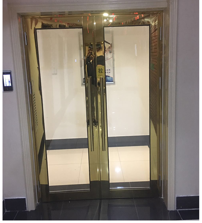 定制201304钛金防火门消防门甲级乙级玻璃防火门201不锈钢防火门平米