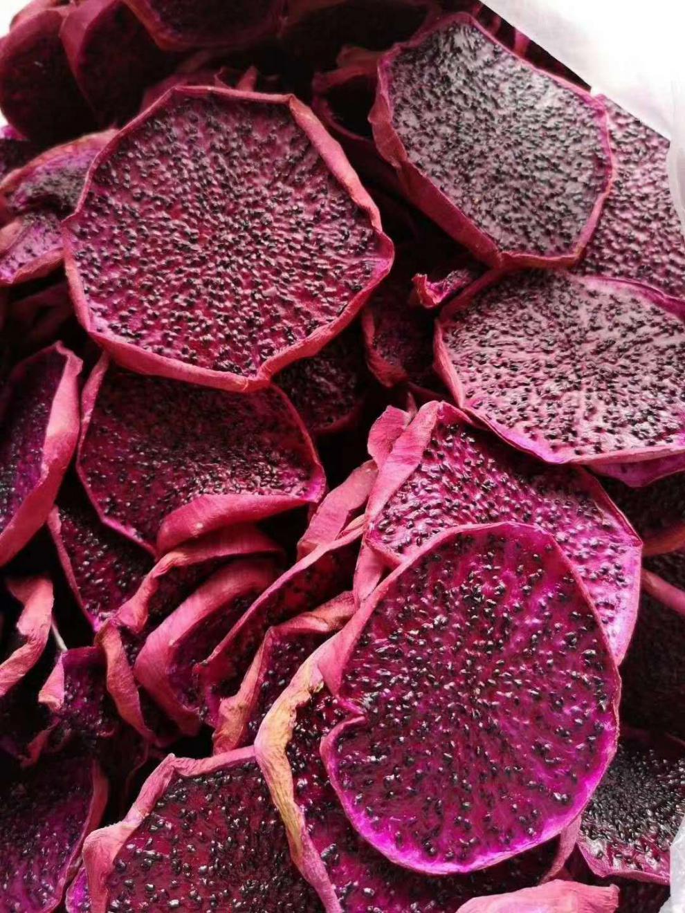 西双版纳水果干红心火龙果干纯手工火龙果片茶片既食泡水50克50克无边