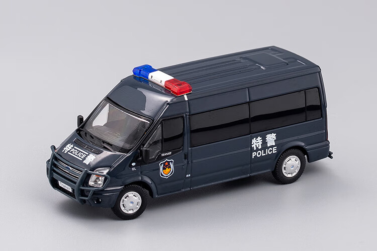 gcd 1:64 福特全順 警車 消防救護特種車 合金汽車模型車模 特警車