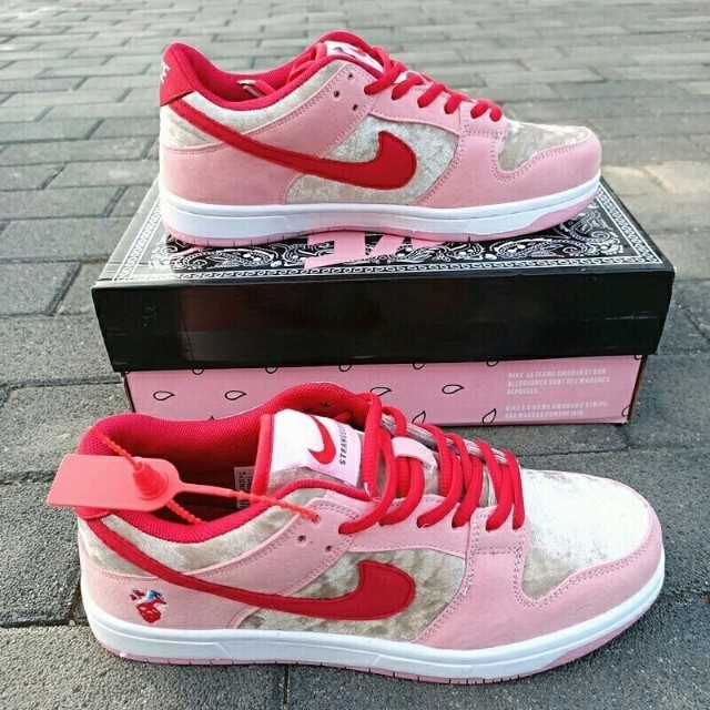 aj空军一号【官方旗舰】纯原sb鸽子粉樱花粉情人节低帮板鞋百搭男女鞋