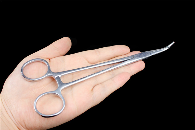 金钟口腔五官耳鼻喉科手术器械 医用 分离 扁桃体止血钳 大弯头 半齿