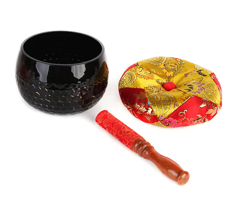 纯铜铜磬佛乐器铜钵佛音钵磬佛音碗修行钵道家鱼纹铜罄手敲击钵盂 18