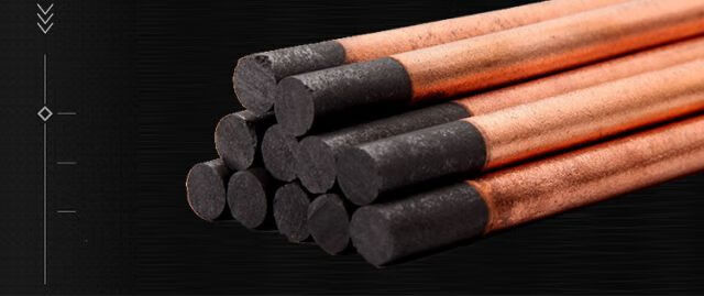 气刨碳棒电极棒直流气刨枪碳弧气刨碳棒6mm8mm10mm圆扁碳棒 圆碳棒4mm