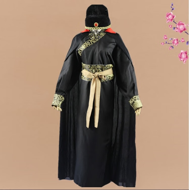 古装明制汉服男绣春刀飞鱼服锦衣卫衣服蟒袍明朝东厂服饰 黑色衣服 外