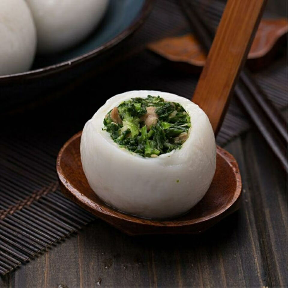 晨臻顺丰速运安井荠菜大汤圆一包500g10个荠菜肉汤圆新鲜冷冻手工大