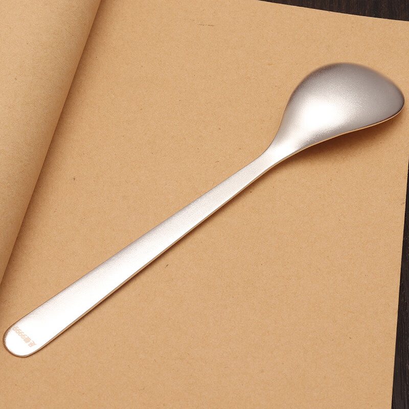 招矿 足银9999祥云银勺子 哑光磨砂款银勺 手工无电镀 银餐具 约30克