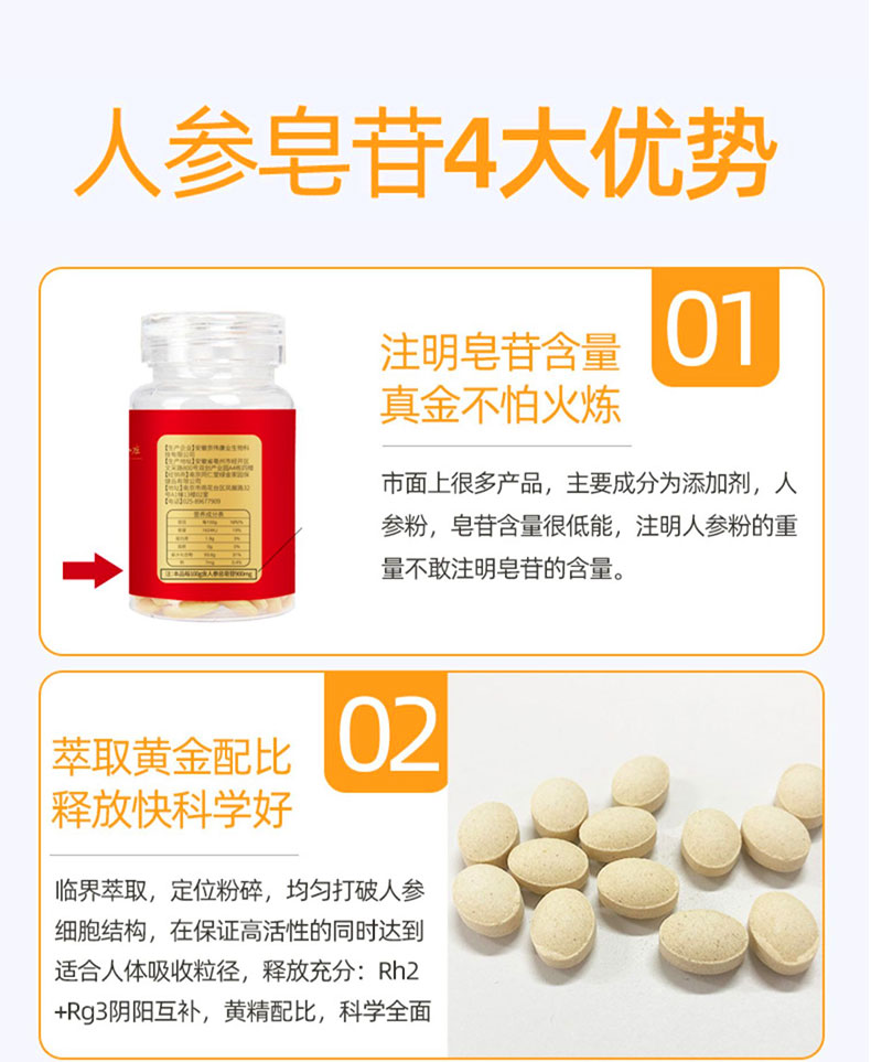 南京同仁堂人参皂苷rg3护胶囊rh2命稀有总皂苷人生素升级版官网 礼盒