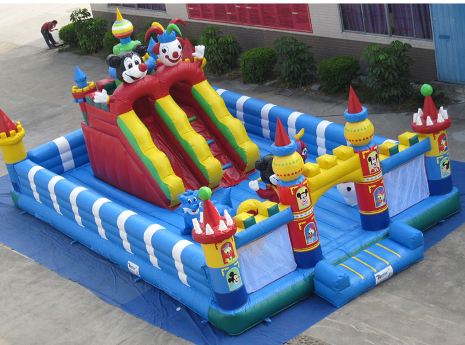 充气城堡室外大型蹦蹦床滑梯户外儿童淘气堡广场游乐园摆摊玩具 小鸟