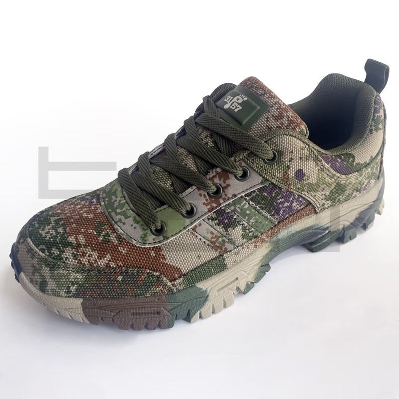 迷彩鞋星空户外低帮作训鞋体能训练鞋徒步鞋耐穿解放鞋帆布鞋登山鞋男