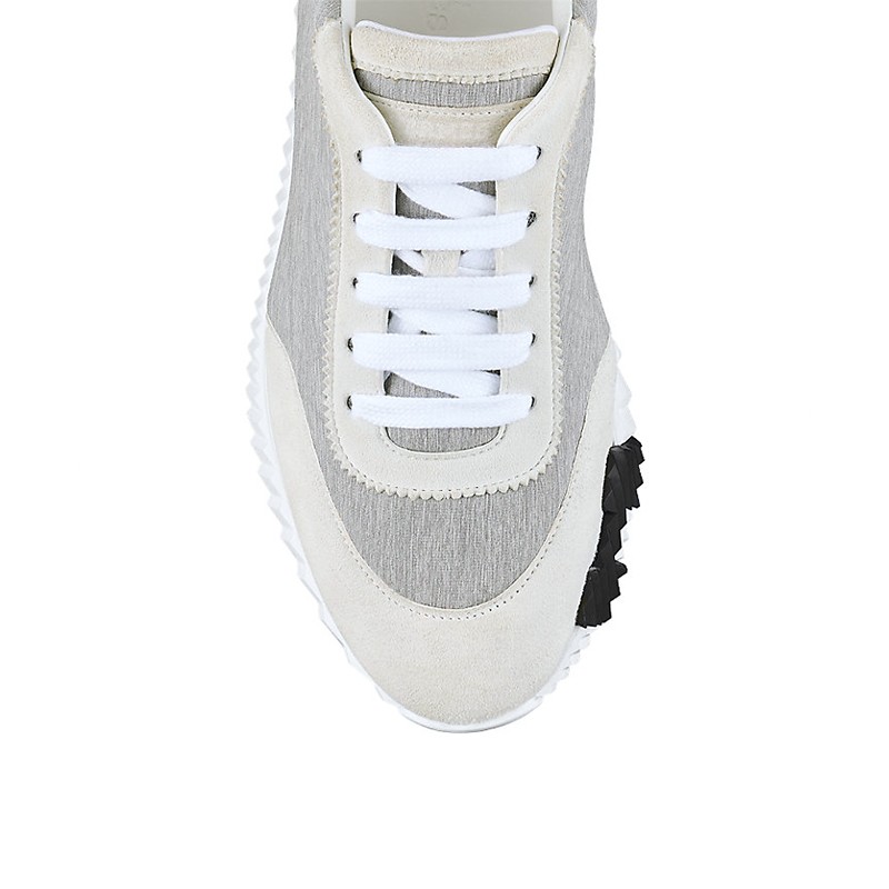 爱马仕hermes女士bouncing运动鞋帆布山羊皮运动鞋网红同款同款送女