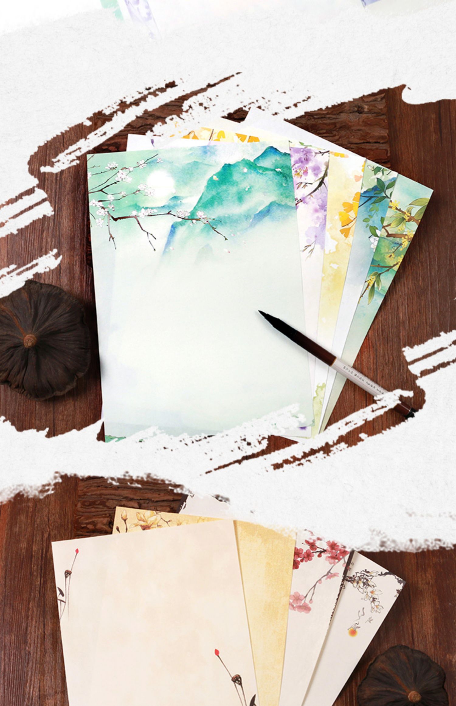 手写浪漫情书信纸信封套装表白复古简约信笺清新唯美学生 粉红色