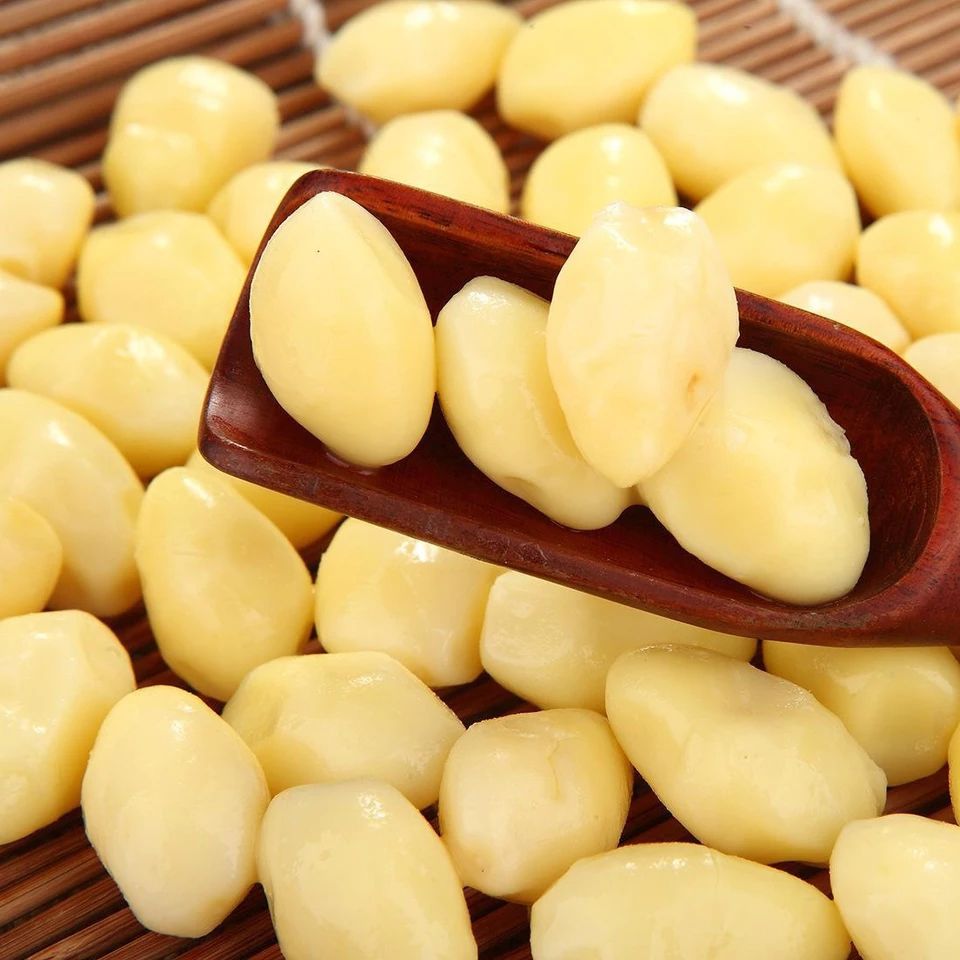 新鲜杏仁白果杏果真空包装去壳去皮大部分去芯白果仁4斤8袋250克